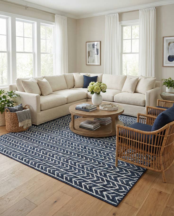 Detail image of 10' x 13' Easy-Clean Sabrina Soto Aston Indoor / Outdoor Rug