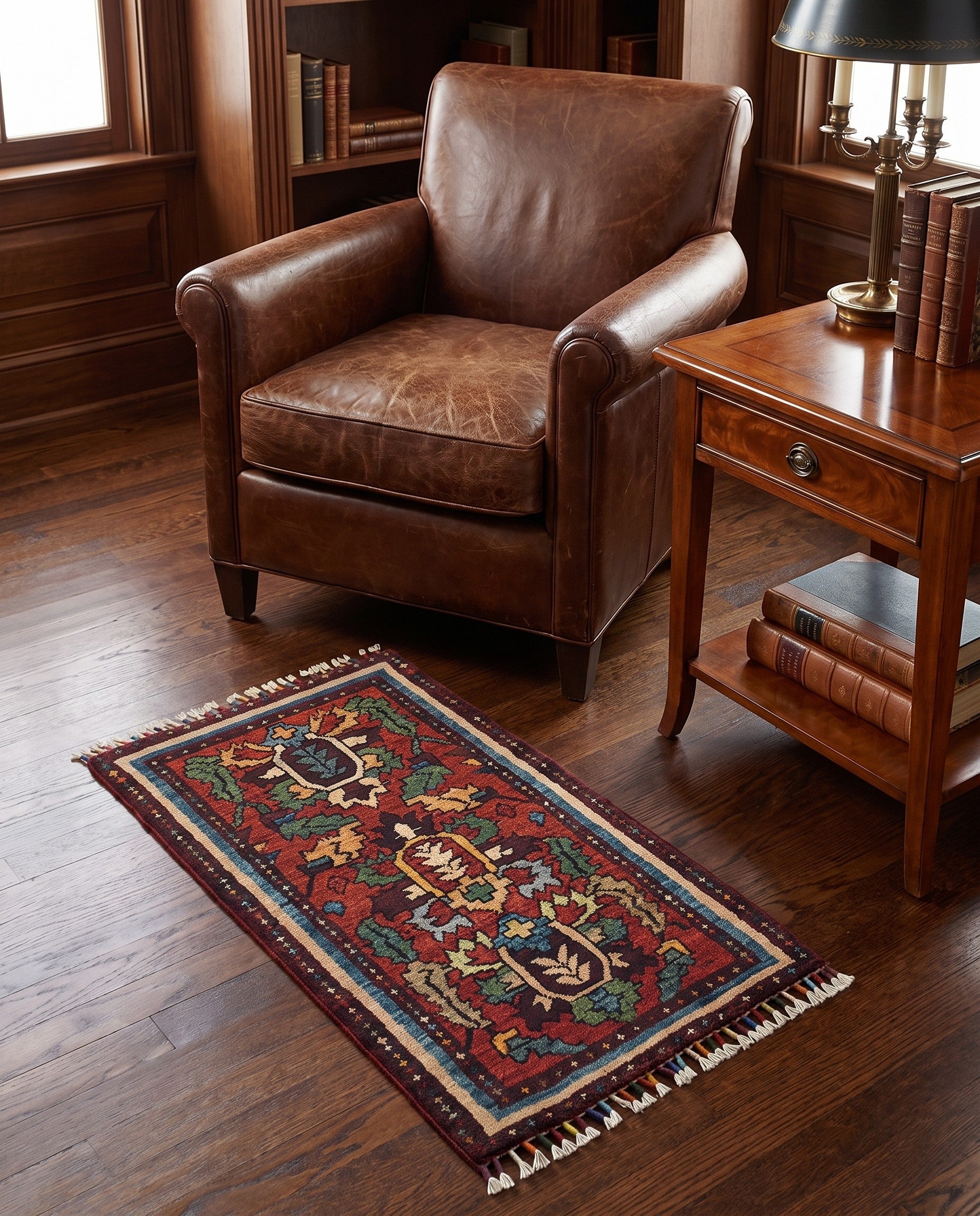 1' 7 x 3' 3 Hand Knotted Ariana Ziegler Rug