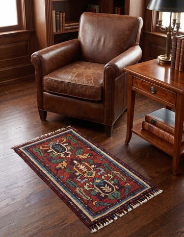 1' 7 x 3' 3 Hand Knotted Ariana Ziegler Rug