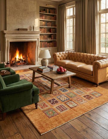 5' 9 x 8' 2 Hand Knotted Ariana Ziegler Rug