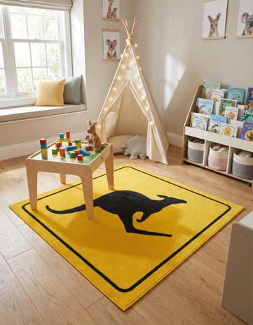 3' 3 x 3' 3 Play Time Square Rug
