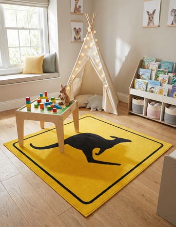 3' 3 x 3' 3 Play Time Square Rug