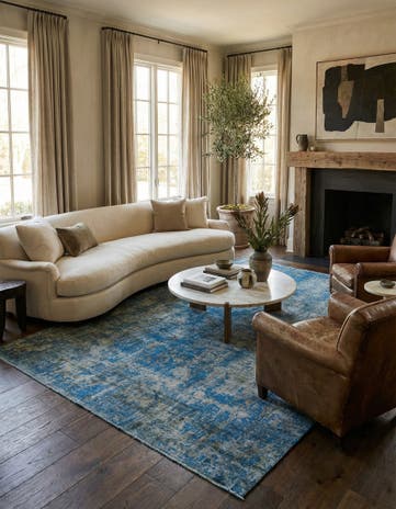 8' 7 x 12' Hand Knotted Ultra Vintage Persian Wool Rug