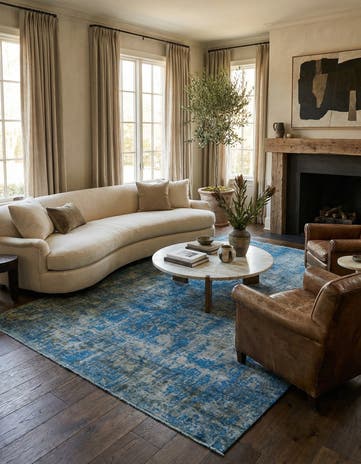 8' 7 x 12' Hand Knotted Ultra Vintage Persian Wool Rug