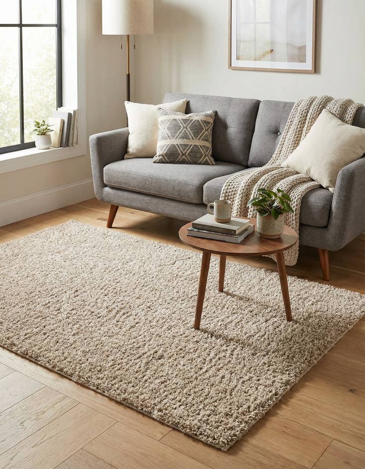 Detail image of  4' x 6' Zermatt Shag Rug