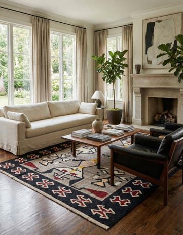7' 9 x 10' 4 Hand Knotted Darya Wool Rug