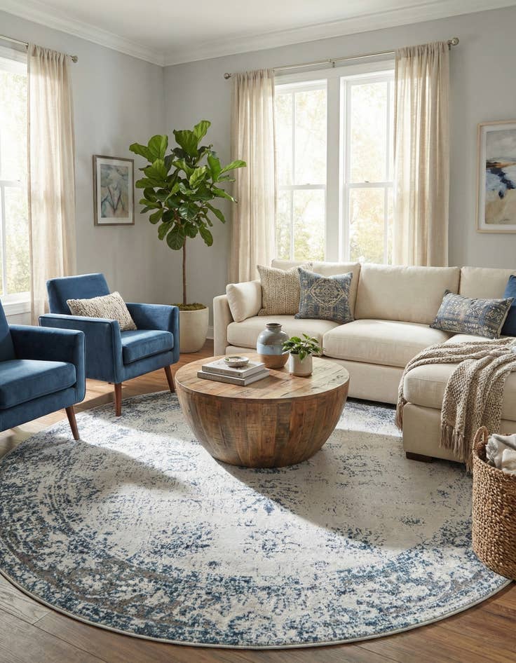 Detail image of  10' x 10' Monte Carlo Round Rug