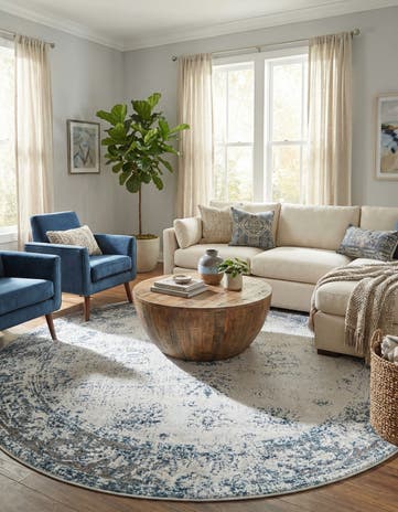 10' x 10' Monte Carlo Round Rug