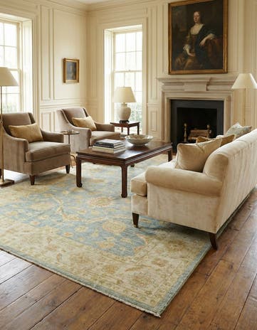 6' 7 x 9' 7 Hand Knotted Peshawar Ziegler Rug