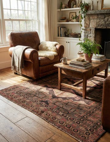 3' 5 x 6' Hand Knotted Ultra Vintage Persian Wool Rug
