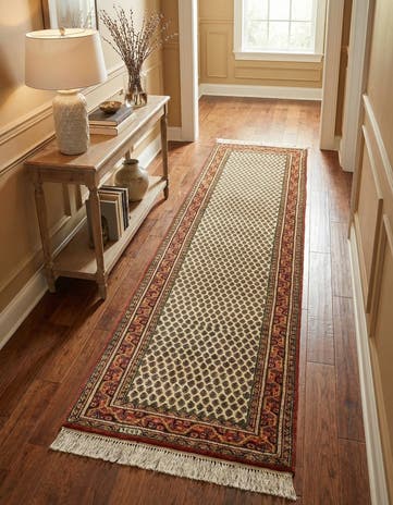 2' 8 x 11' 4 Hand Knotted Mir Wool Runner Rug