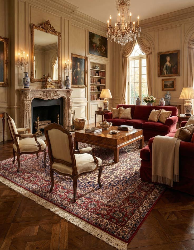 Detail image of 8' 1 x 11' 5 Isfahan Rug