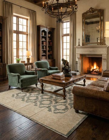 11' 10 x 14' 10 Hand Knotted Peshawar Ziegler Rug