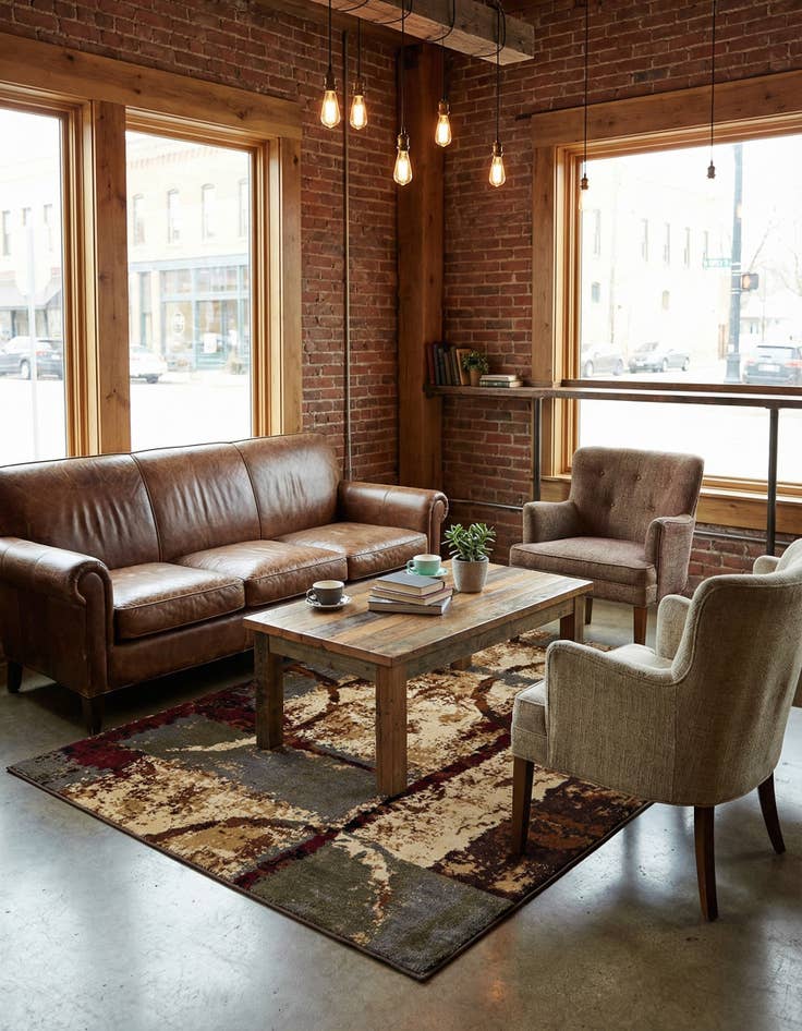 Detail image of  5' 3 x 7' Cafe Rug