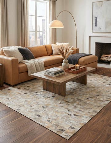 5' 4 x 7' 6 Cowhide Rug