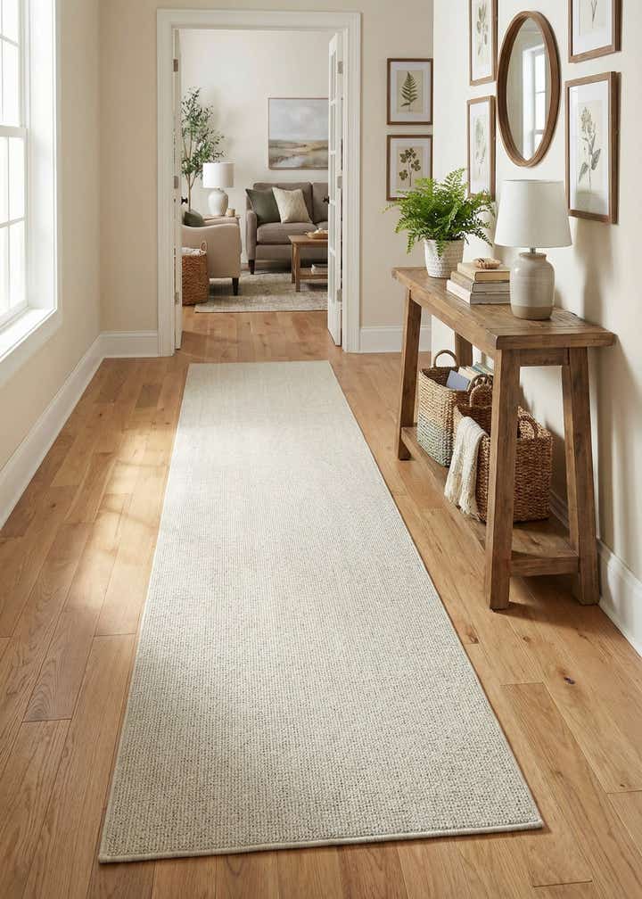 2' 7 x 12' Easy-Clean Solid Indoor / Outdoor Runner Rug