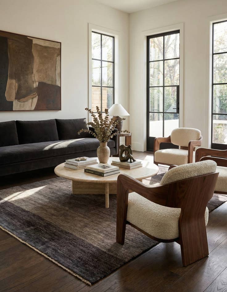 Detail image of  5' 3 x 8' 6 Juma Wool Rug