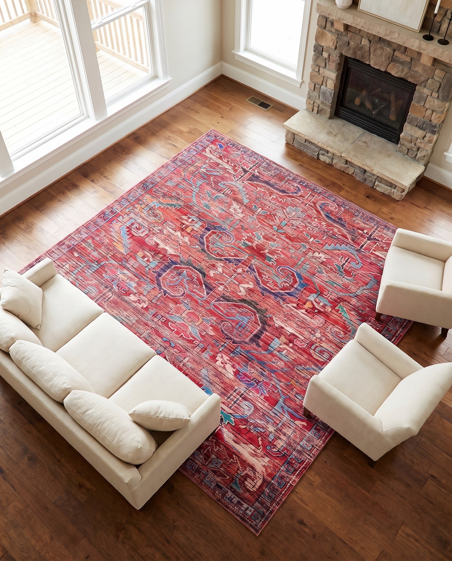 10' 6 x 10' 6 Washable Maahru Square Rug