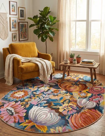 Blossom Oval Rug