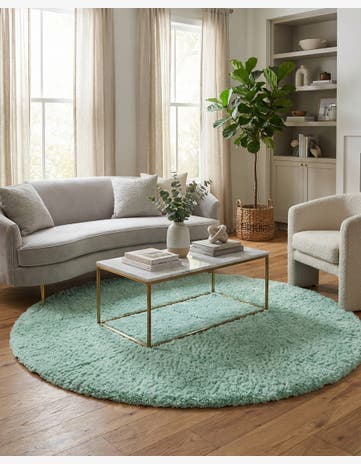 8' x 8' Infinity Shag Round Rug