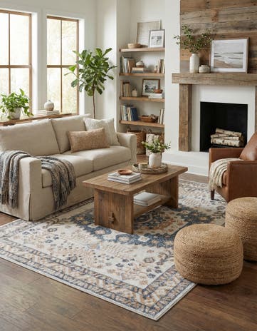 Cream Oxford Rug
