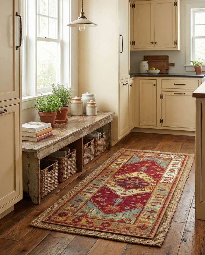 2' x 5' Easy-Clean Traditional Indoor / Outdoor Runner Rug