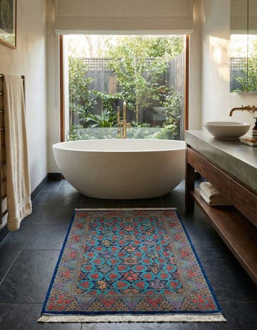 3' 3 x 4' 9 Ghom Silk Rug