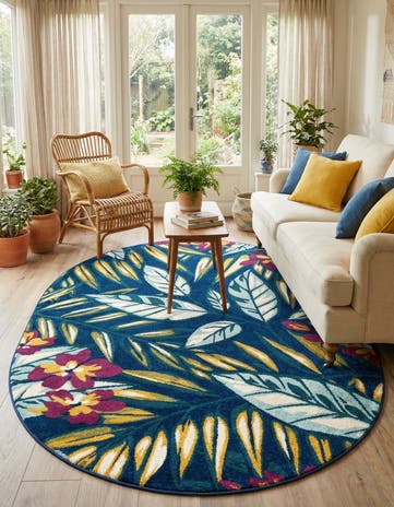7' 10 x 10' Bloom Oval Rug