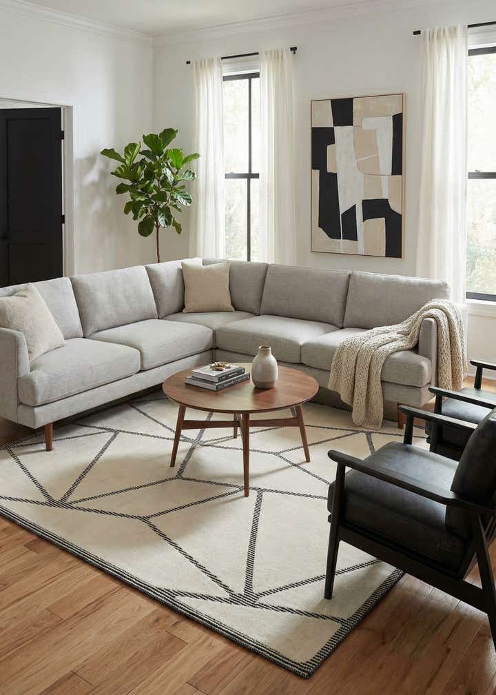 7' 10 x 7' 10 Prismatic Square Rug