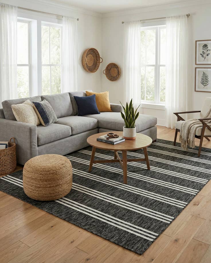 Detail image of 7' 10 x 11' Easy-Clean Jill Zarin Anguilla Indoor / Outdoor Rug