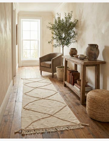 2' 8 x 8' 2 Hand Knotted Moroccan Wool Runner Rug