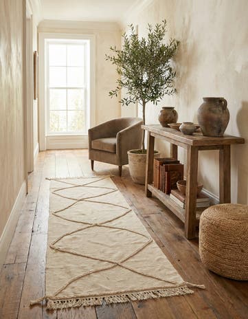 2' 8 x 8' 2 Hand Knotted Moroccan Wool Runner Rug
