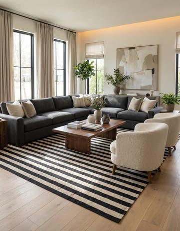 8' 2 x 10' Hand Woven Kilim Modern Wool Rug