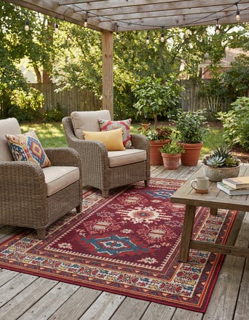 4' x 6' Easy-Clean Baja Indoor / Outdoor Rug