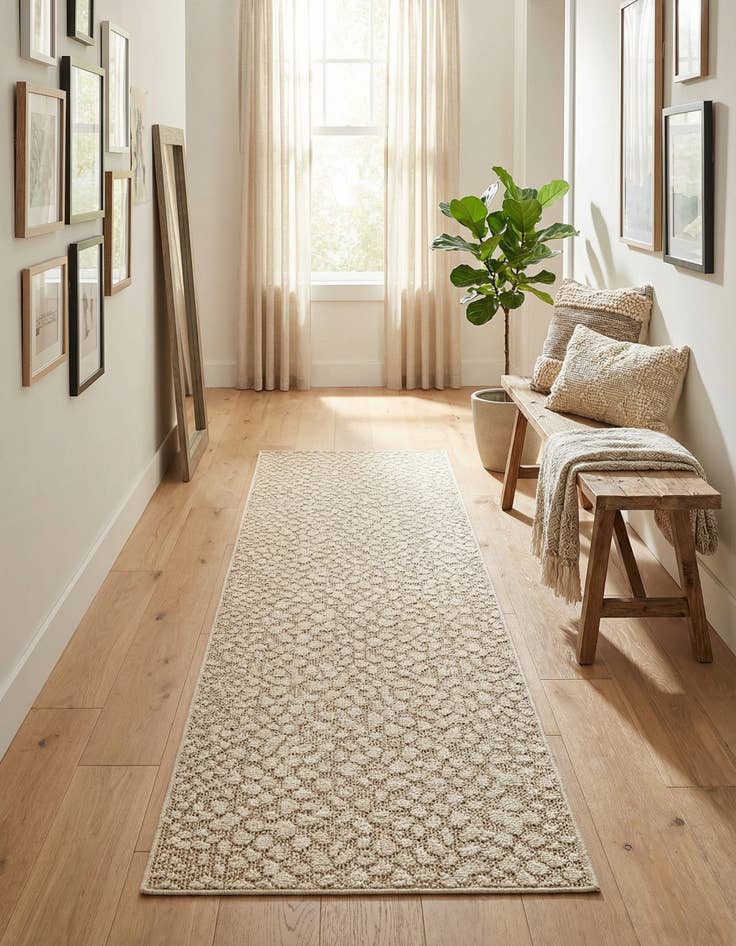 Detail image of 2' x 8'  Washable Safari Indoor / Outdoor Runner Rug