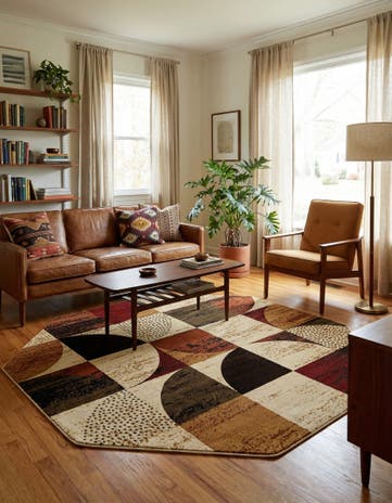 Cafe Octagon Rug