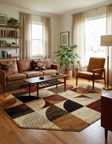 Cafe Octagon Rug