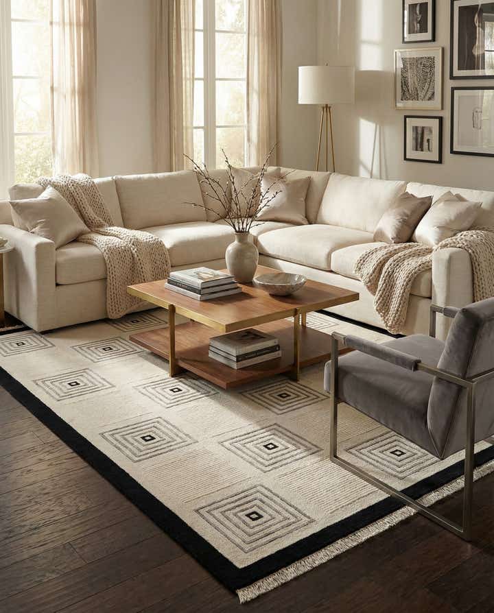 5' 8 x 7' 10 Hand Knotted Darya Wool Rug