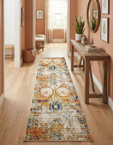 2' 7 x 10' Washable El Paso Runner Rug