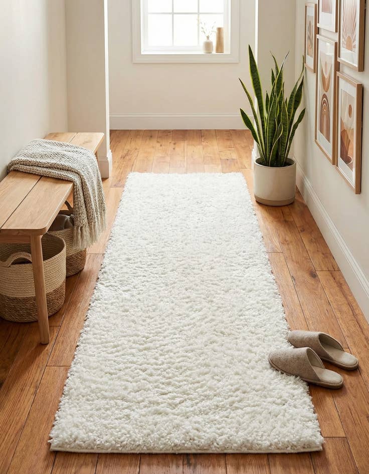 Detail image of  2' 7 x 10' Zermatt Shag Runner Rug