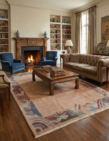 8' 6 x 11' 9 Hand Knotted Nepal Wool Rug
