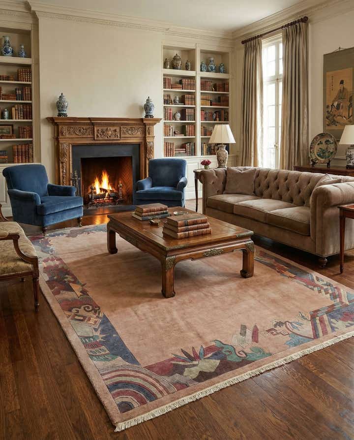 8' 6 x 11' 9 Hand Knotted Nepal Wool Rug