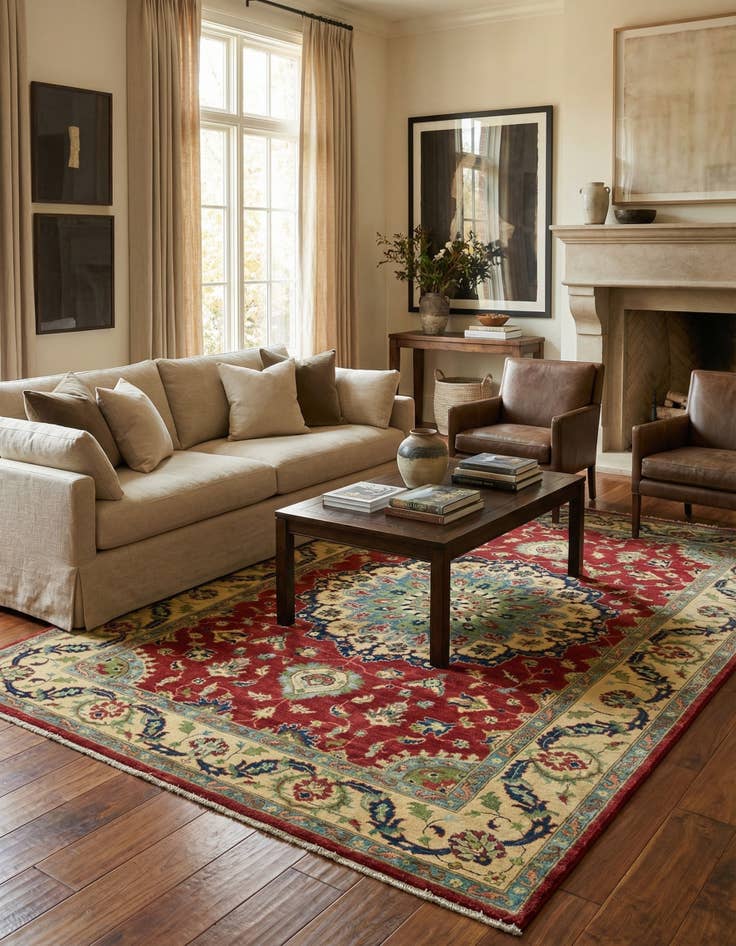 Detail image of 6' x 9'  Hand Knotted Kazak Rug