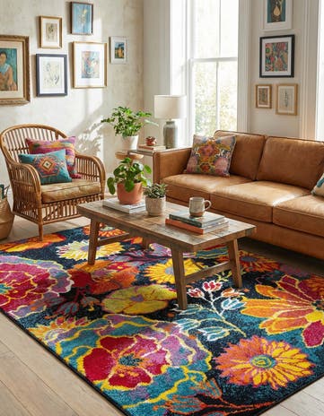 Black Tuscany Rug