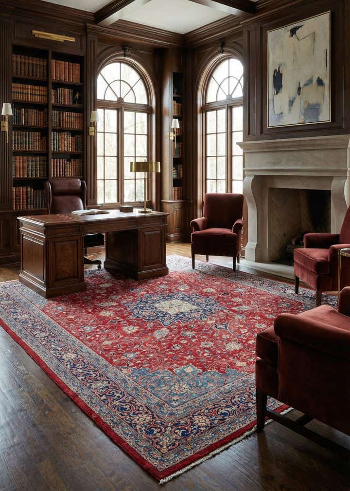 10' 2 x 12' 9 Hand Knotted Farahan Persian Wool Rug