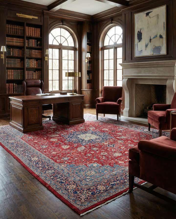 10' 2 x 12' 9 Hand Knotted Farahan Persian Wool Rug