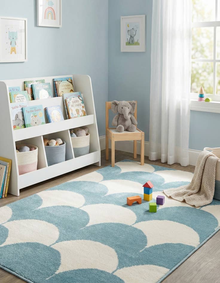 Detail image of 2' x 3' Whimsy Kids Rug