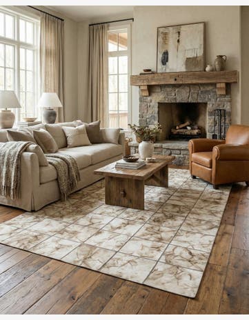 5' x 7' 11 Cowhide - Patchwork Rug