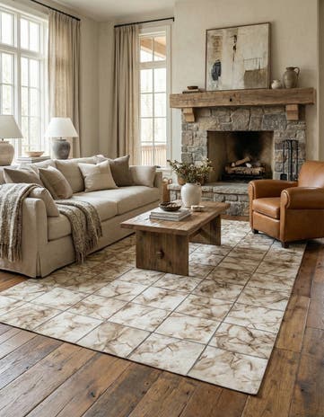 5' x 7' 11 Cowhide - Patchwork Rug