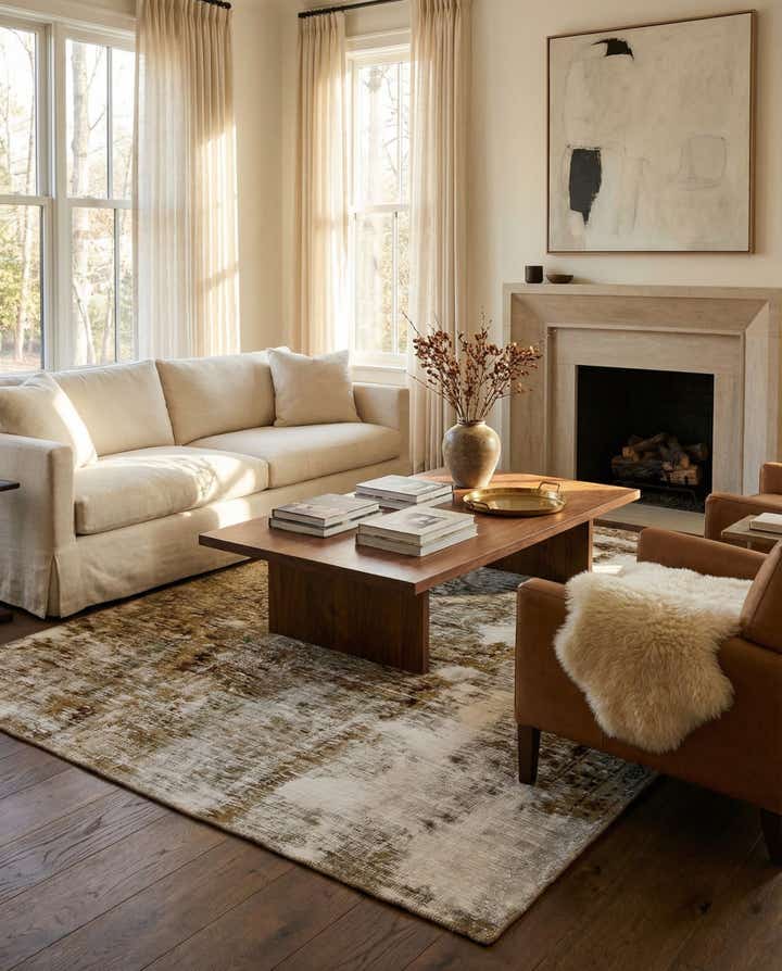 4' 2 x 6' 4 Hand Knotted Ultra Vintage Persian Wool Rug